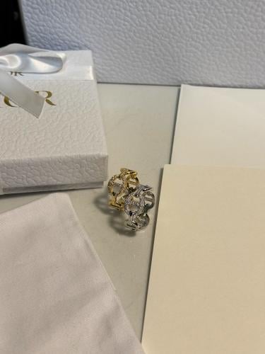 خاتم Dior لونين ( ذهبي - فضي )