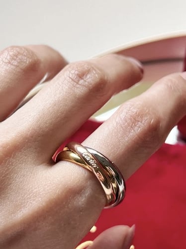 خاتم carter الثلاثي ذهبي -فضي-قولد روز