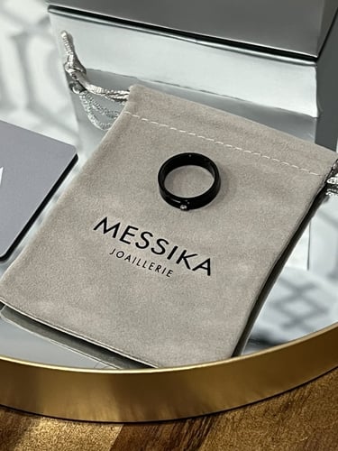 خاتم MESSIKA معدن أسود