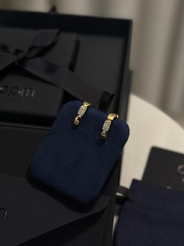 حلق داينتي من apm ( ذهبي - فضي )