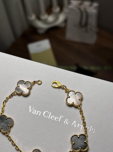 إسوارة Van cleef ذهبي - فيروزي