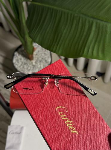نظارة Cartier طبية او حماية من الاشعة 100٪ - فضي