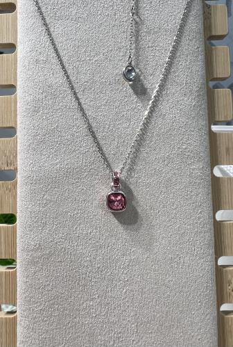 سلسال سوارفيسكي فضي - وردي