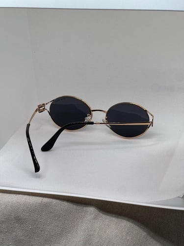 نظارة MIU MIU أطار ذهبي - عدسة أسود