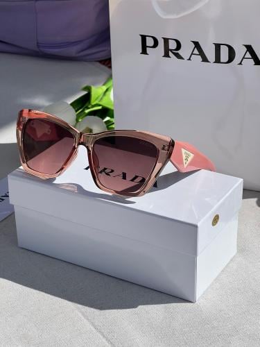 نظارة PRADA أطار ذهبي -وردي ماستر كواليتي