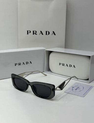نظارة PRADA أطار فضي - عدسة أسود