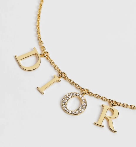 سلسال Dior معدن ذهبي