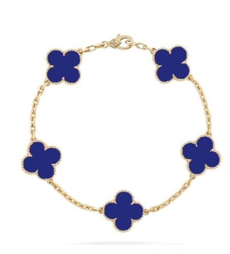 إسوارة Van cleef اذهبي_ أزرق مميز