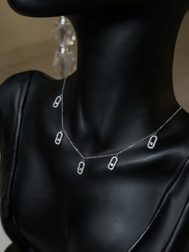 سلسال MESSIKA الأكثر طلباً فضي