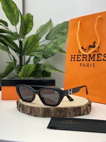 نظارة هيرمس اطار اسود - عدسة اسود