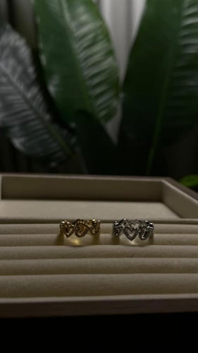 خاتم Down- apm ( فضي -ذهبي )