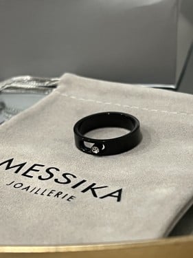 خاتم MESSIKA معدن أسود