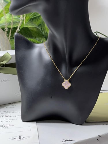 سلسال Van cleef المميز ذهبي -مموج