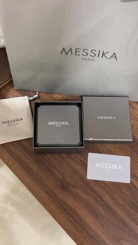 سلسال مع حلق MESSIKA معدن ذهبي