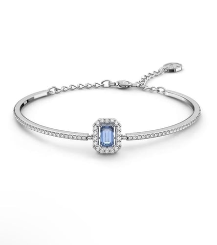 اسوارة سوارفيسكي فضي - كرستالة زرقاء