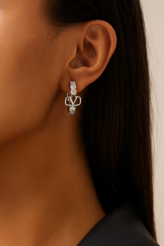 حلق VALENTINO فضي