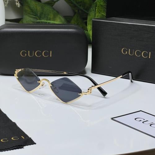 نظارة -GUCCI اطار ذهبي عدسة أسود