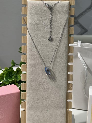 سلسال سوارفيسكي فضي - أزرق