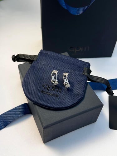 حلق مايلي مارين apm فضي