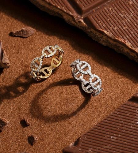 خاتم apm مايلي مارين فضي -ذهبي