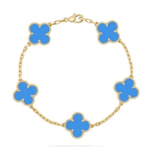 إسوارة Van cleef ذهبي - أزرق