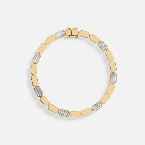 إسوارة داينتي استيل - ( فضة عيار 925 ) apm ذهبي