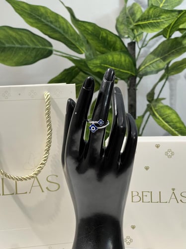 خاتم فضة عيار 925 ملون