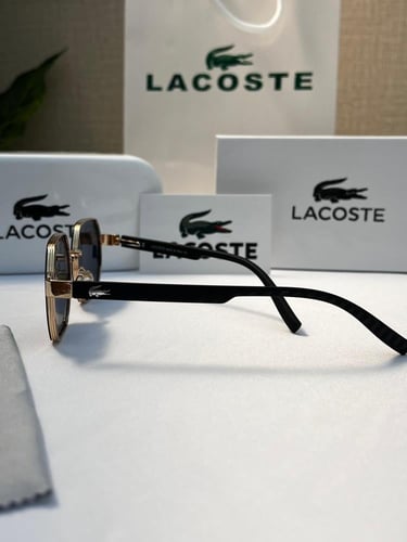 نظارة Lacoste - إطار اسود - عدسة مدرج