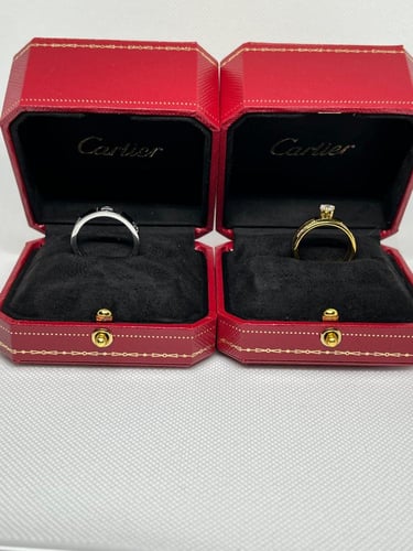 دبلتين من carter للزواج فضة عيار 925