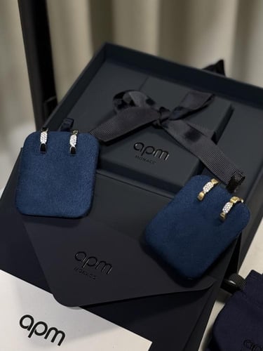 حلق داينتي من apm ( ذهبي - فضي )