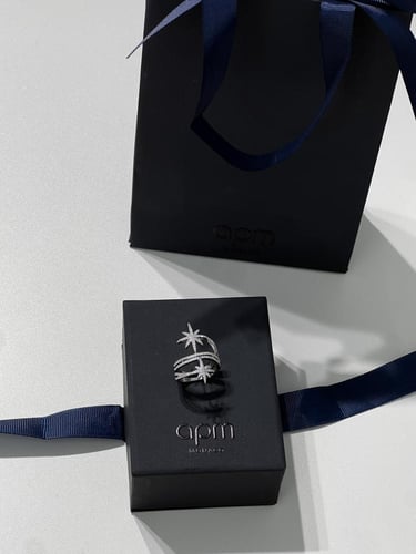 خاتم apm نجمة فضي