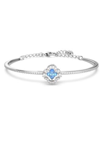 اسوارة سوارفيسكي فضي كرستالة زرقاء