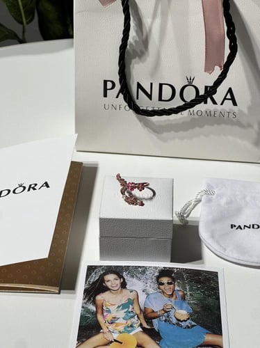 خاتم باندورا PANDORA قولد روز
