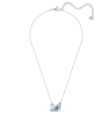 سلسال سوارفيسكي فضي كريستالة زرقاء البطيه