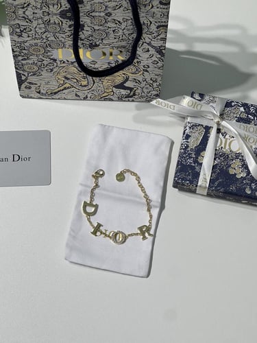 إسوارة Dior معدن ذهبي