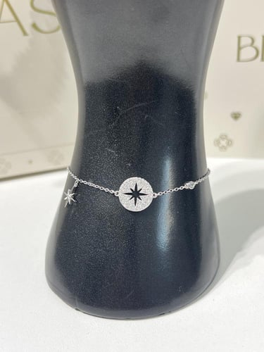 أسوارة فضة عيار 925 لون فضي