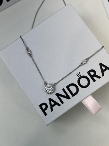 سلسال باندورا PANDORA فضي مع كرستال