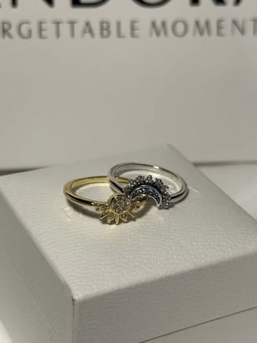 خاتم باندورا PANDORA الشمس والقمر