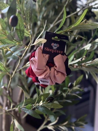 4 ربطات شعر حرير