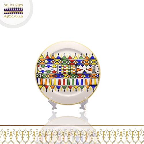 استاند سيراميك بنقش القط العسيري