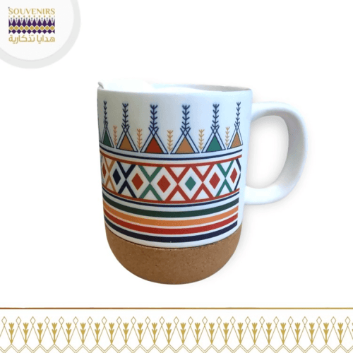 كوب بنقش القط العسيري صديق للبيئة