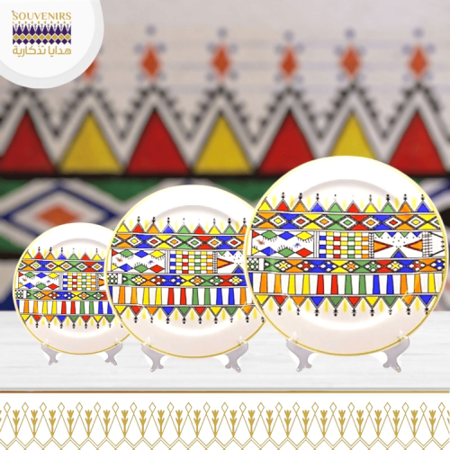 استاند سيراميك بنقش القط العسيري