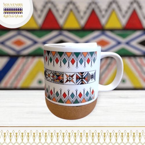 كوب بنقش القط العسيري 2 صديق للبيئة