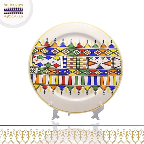 استاند سيراميك بنقش القط العسيري