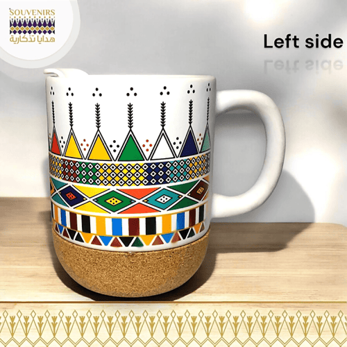 كوب بنقش القط العسيري - صديق للبيئة