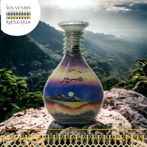 زجاجة رمل عسير 20سم جبل