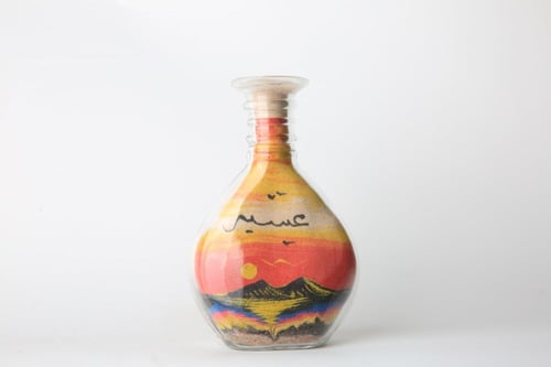 زجاجة رمل عسير 15سم جبل