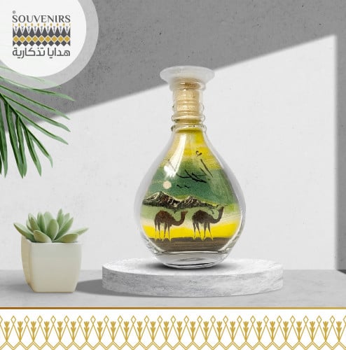 زجاجة رمل ابها 15سم جمل