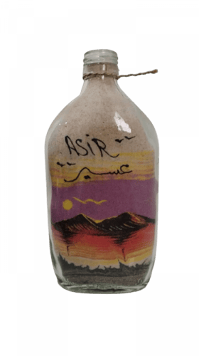 زجاجة رمل 19سم جبل ( عسير )