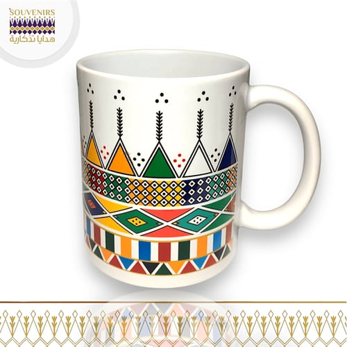 كوب بنقش القط العسيري